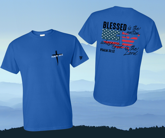 Blessed PSALM 33:12 Tee