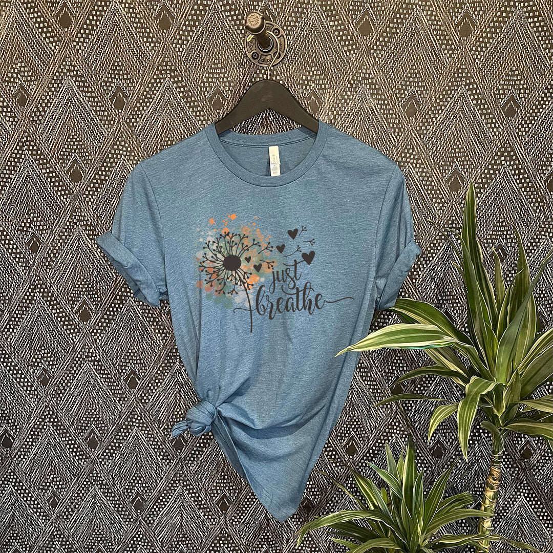 Just Breathe Dandelion T-Shirt (Boutique)