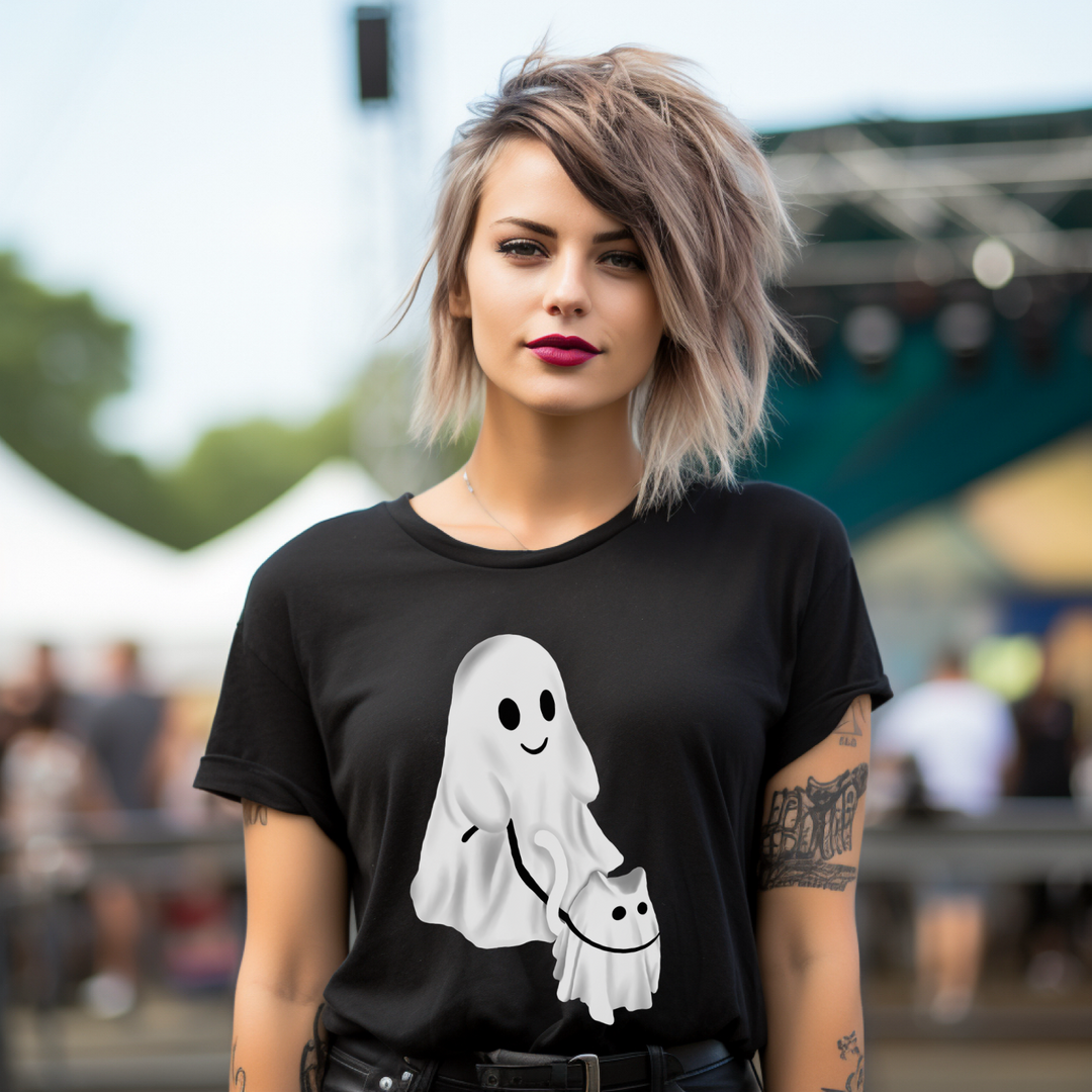 Ghost Cat T-Shirt (Boutique)