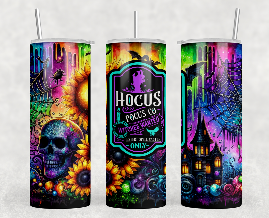 Neon Hocus Pocus 20oz Skinny Tumbler