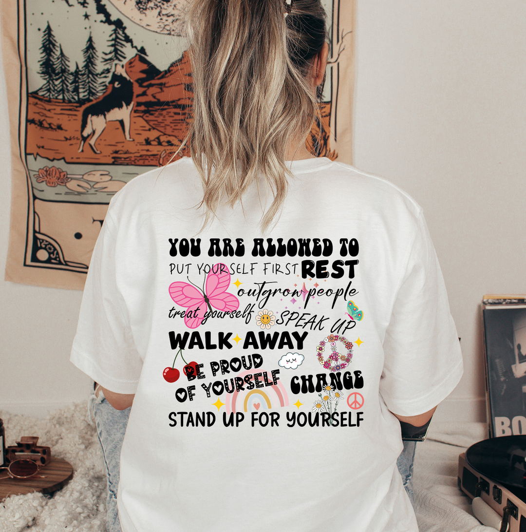 You Are Allowed Unisex T-Shirt - Back Print (Boutique)