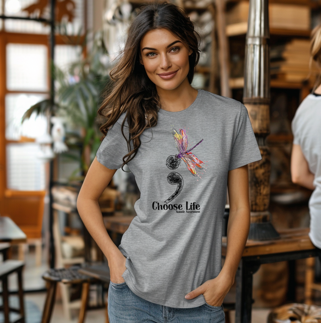 Butterfly Choose Life Unisex T-Shirt (Boutique)