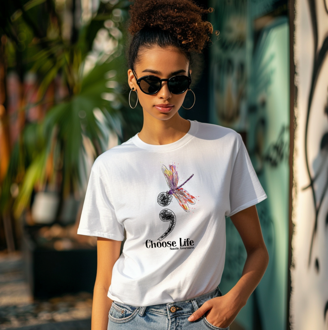 Butterfly Choose Life Unisex T-Shirt (Boutique)