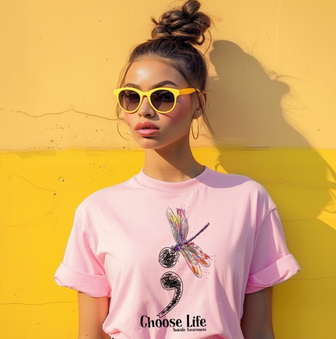 Butterfly Choose Life Unisex T-Shirt (Boutique)