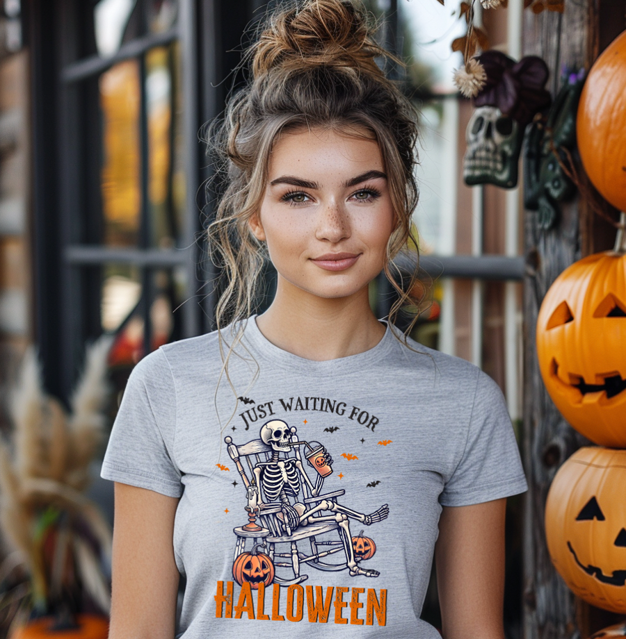 Just Waiting for Halloween Unisex T-Shirt (Boutique)