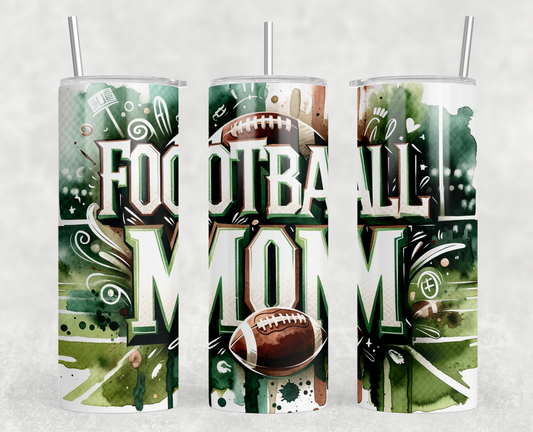 Football Mom 20oz Skinny Tumbler