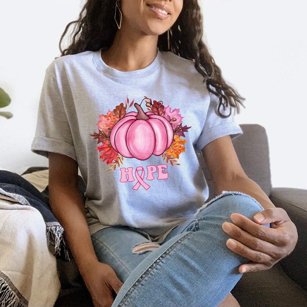 Beast Cancer Hope Pumpkins Unisex T-Shirt (Boutique)