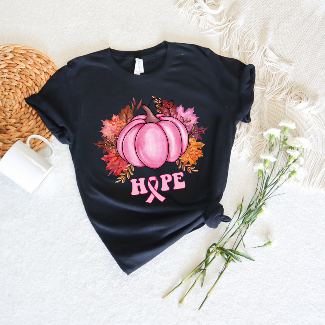 Beast Cancer Hope Pumpkins Unisex T-Shirt (Boutique)